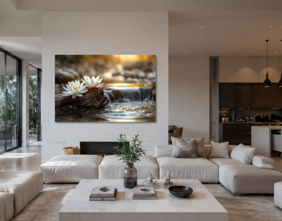 Lotus Flowers Acrylic Wall Art