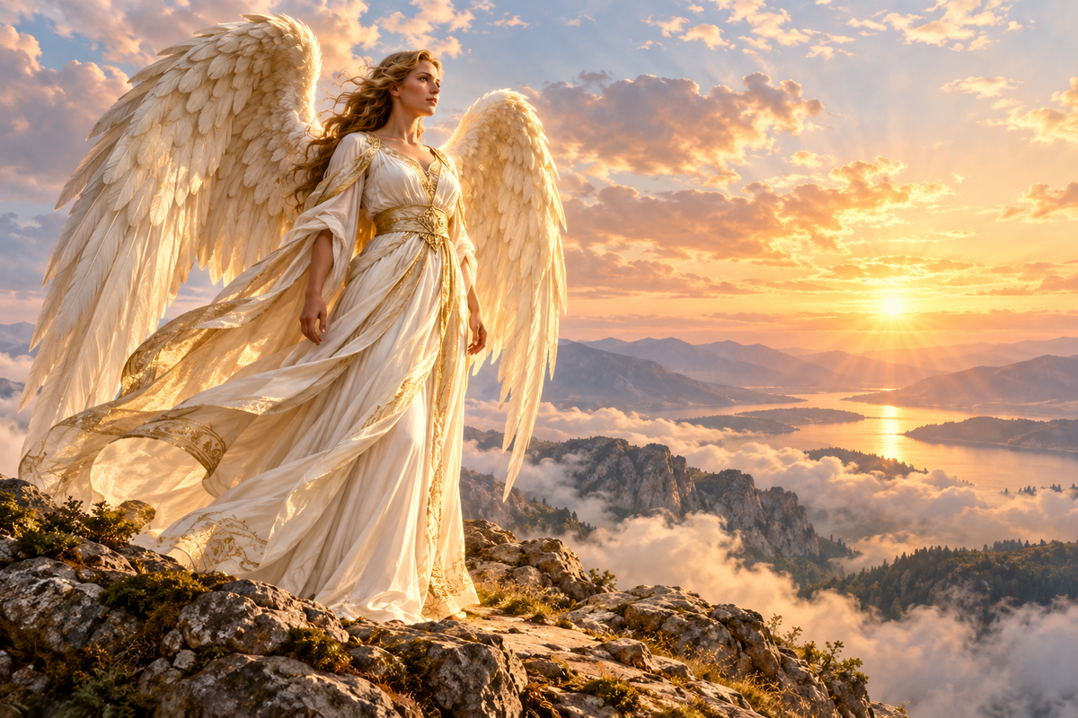 Angel of Light – Acrylic Angel Wall Art