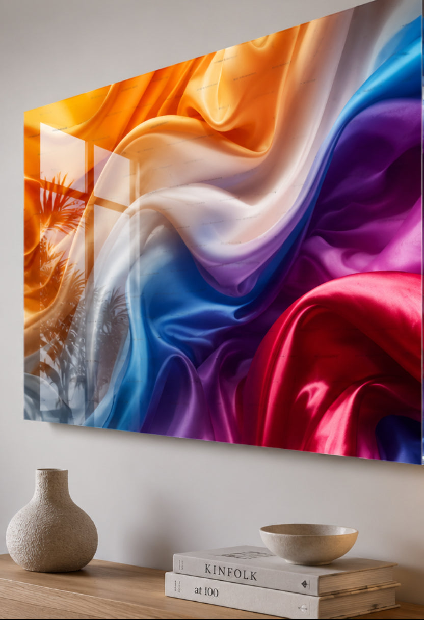 Rainbow Abstract Acrylic Wall Art