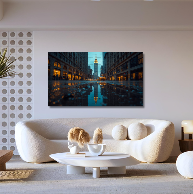 Rainy City Acrylic Wall Art