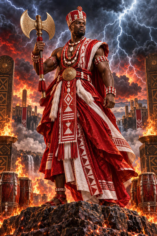 SHANGO ORISHA OF THUNDER, LIGHTING, FIRE, AND JUSTICE