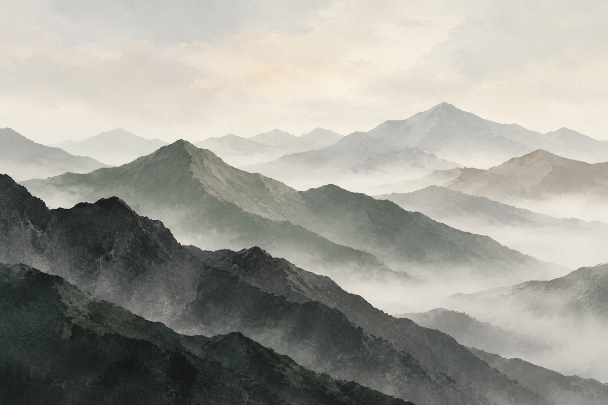 ABSTRACT MOUNTAINS ACRYLIC WALL ART