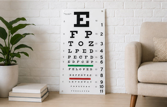 Professional Vision Test Chart for Eye Clinics, Optometrists & Modern Medical Offices