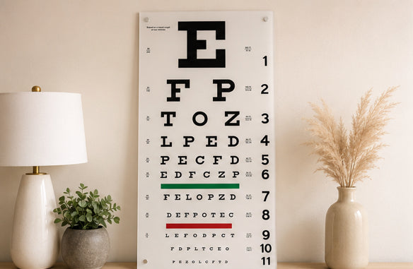 Professional Vision Test Chart for Eye Clinics, Optometrists & Modern Medical Offices