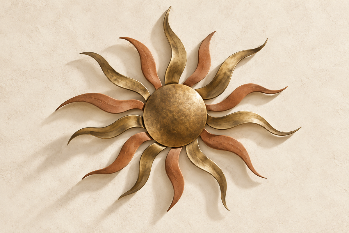 METAL SUN ACRYLIC WALL ART