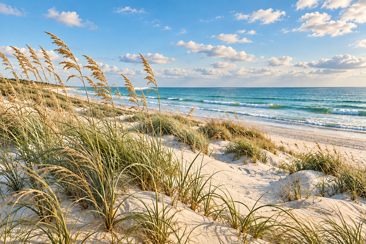 Sea Oats and Dune Grass Coastal Wall Art