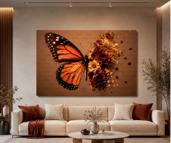HALF BUTTERFLY ACRYLIC WALL ART