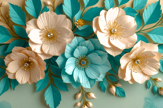 Luzia Flowers Floral Acrylic Wall Art