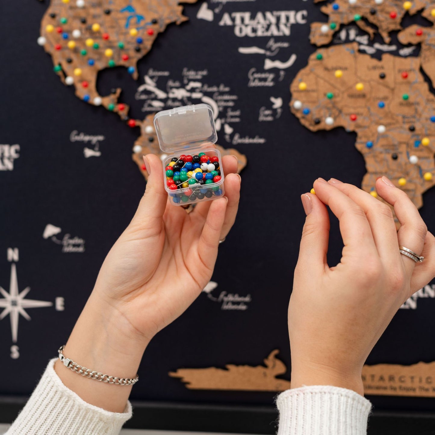 Cork Panel World Map