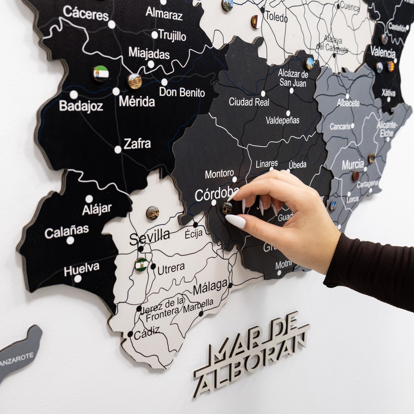 Wooden Map of Spain – Nordik