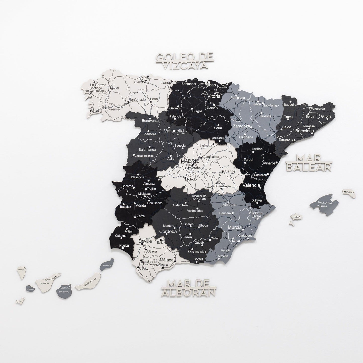 Wooden Map of Spain – Nordik