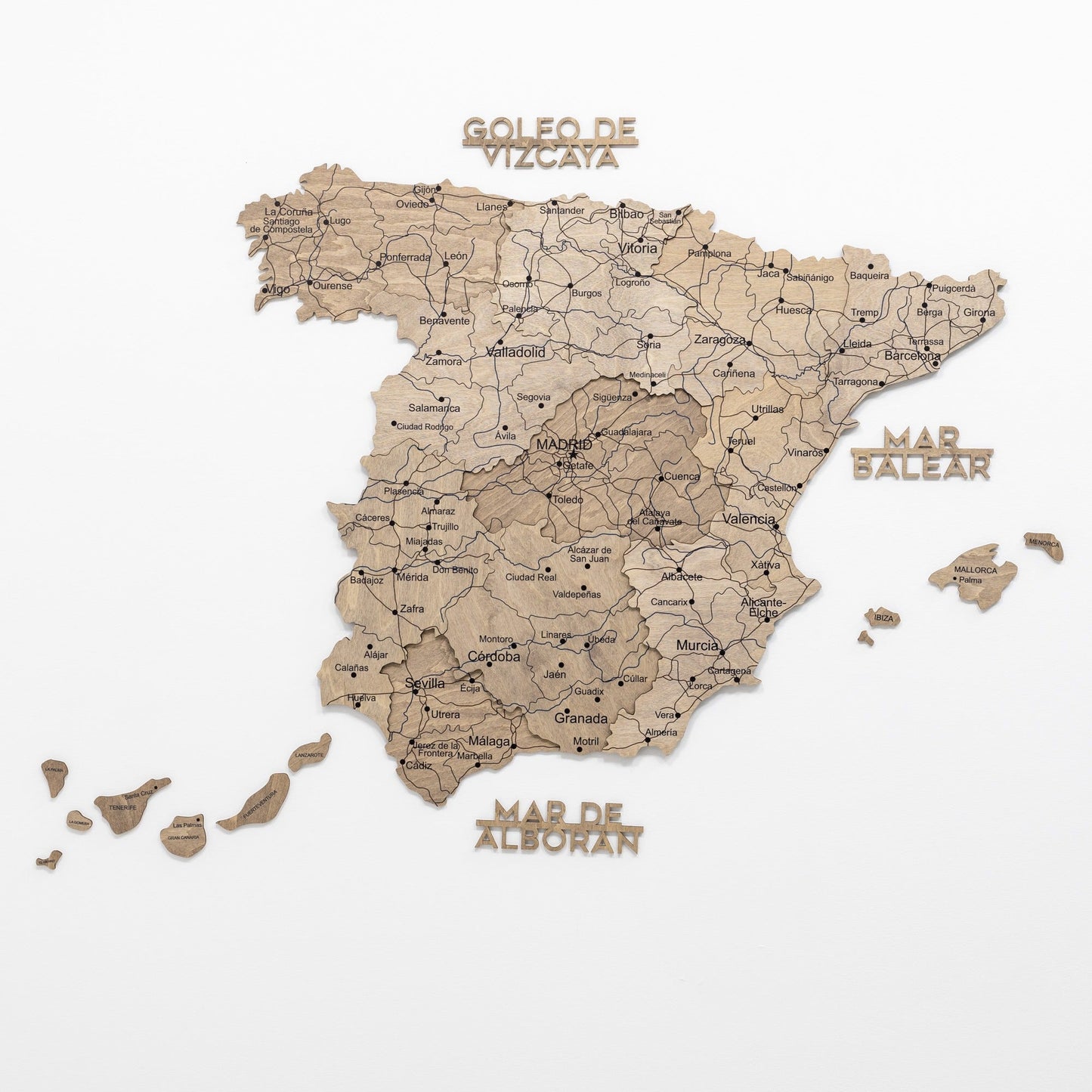 Wooden Map of Spain – Terra