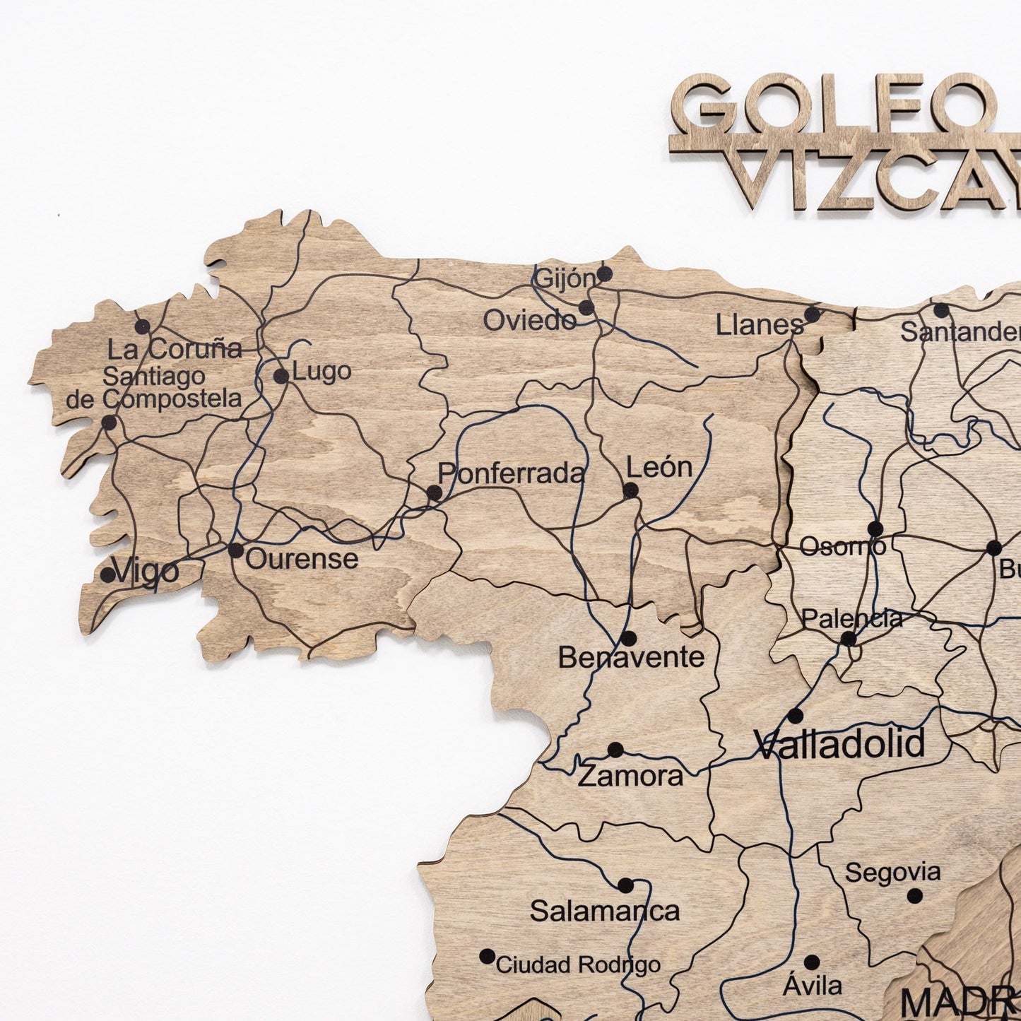 Wooden Map of Spain – Terra