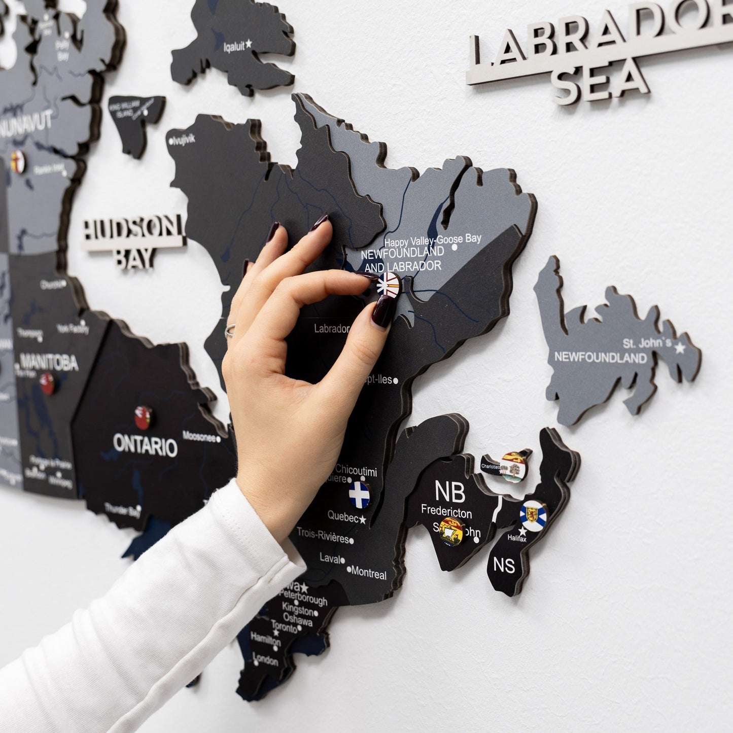 3D Wooden Map of Canada – Nordik