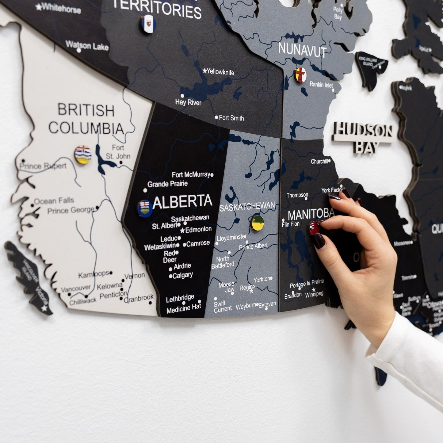3D Wooden Map of Canada – Nordik