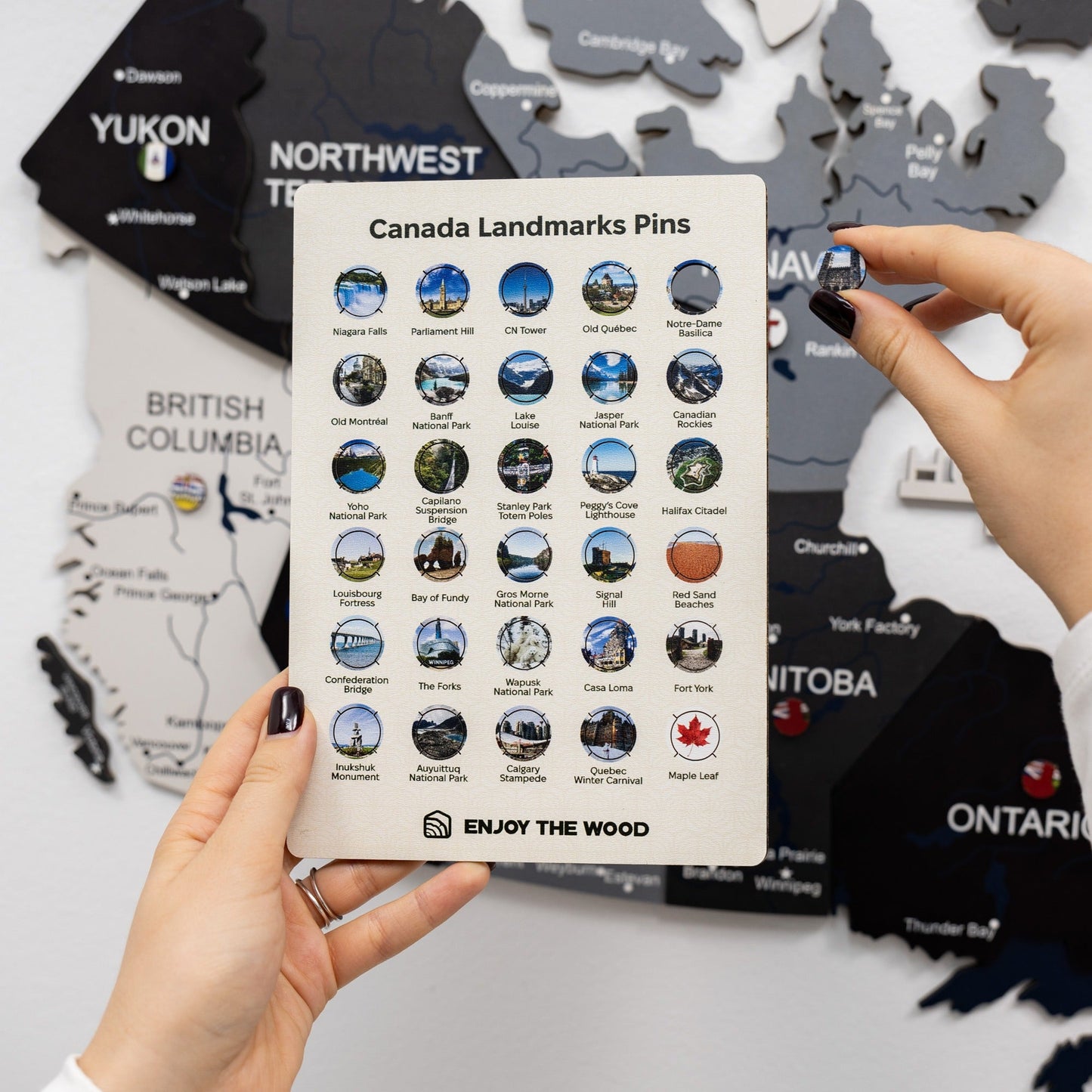 3D Wooden Map of Canada – Nordik