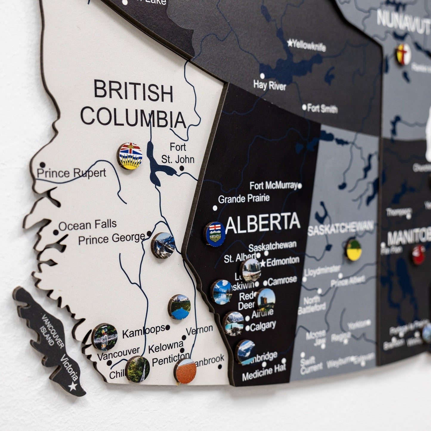 3D Wooden Map of Canada – Nordik