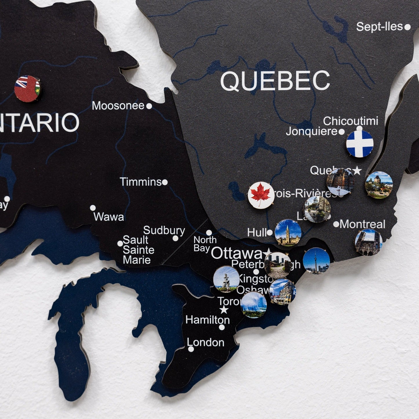 3D Wooden Map of Canada – Nordik