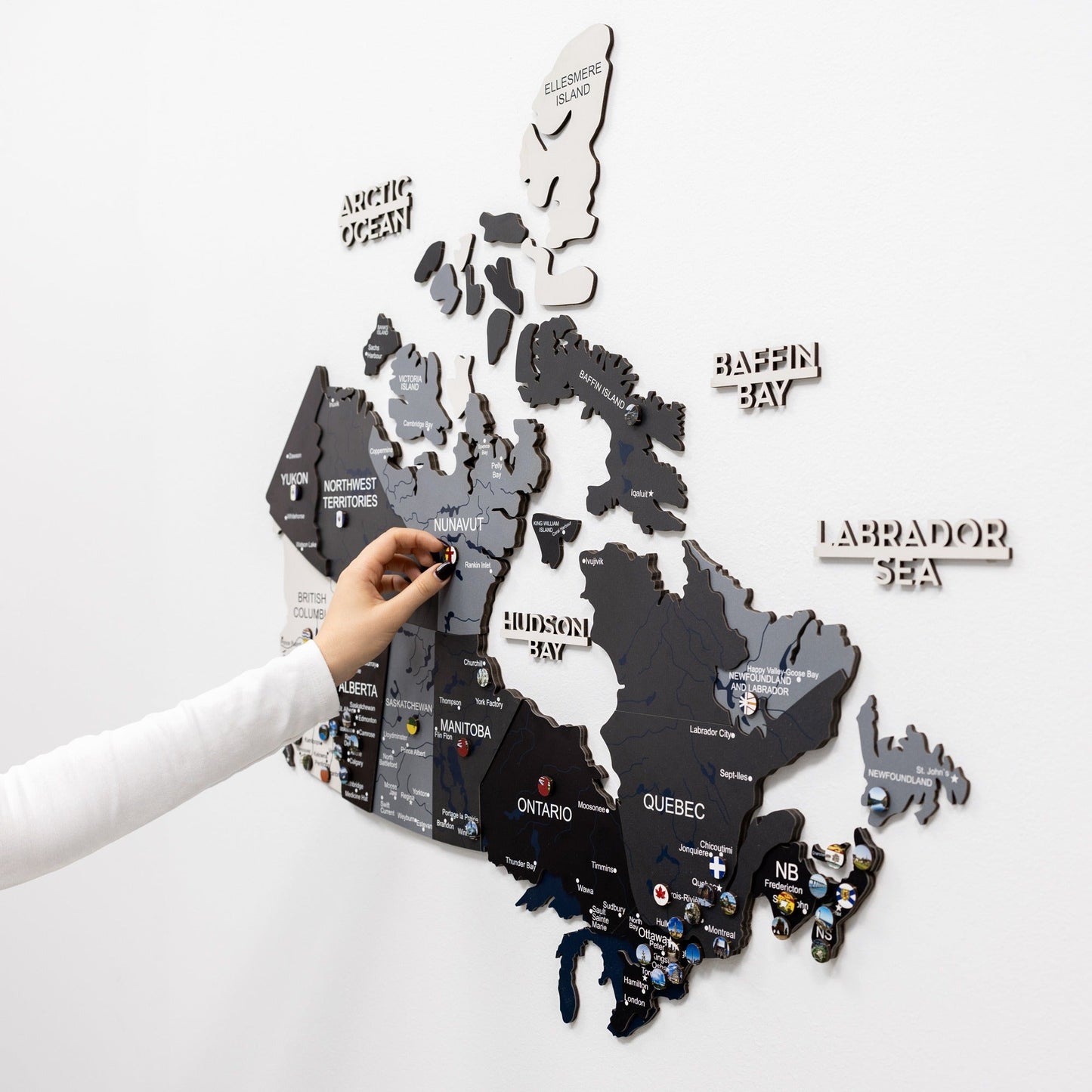 3D Wooden Map of Canada – Nordik