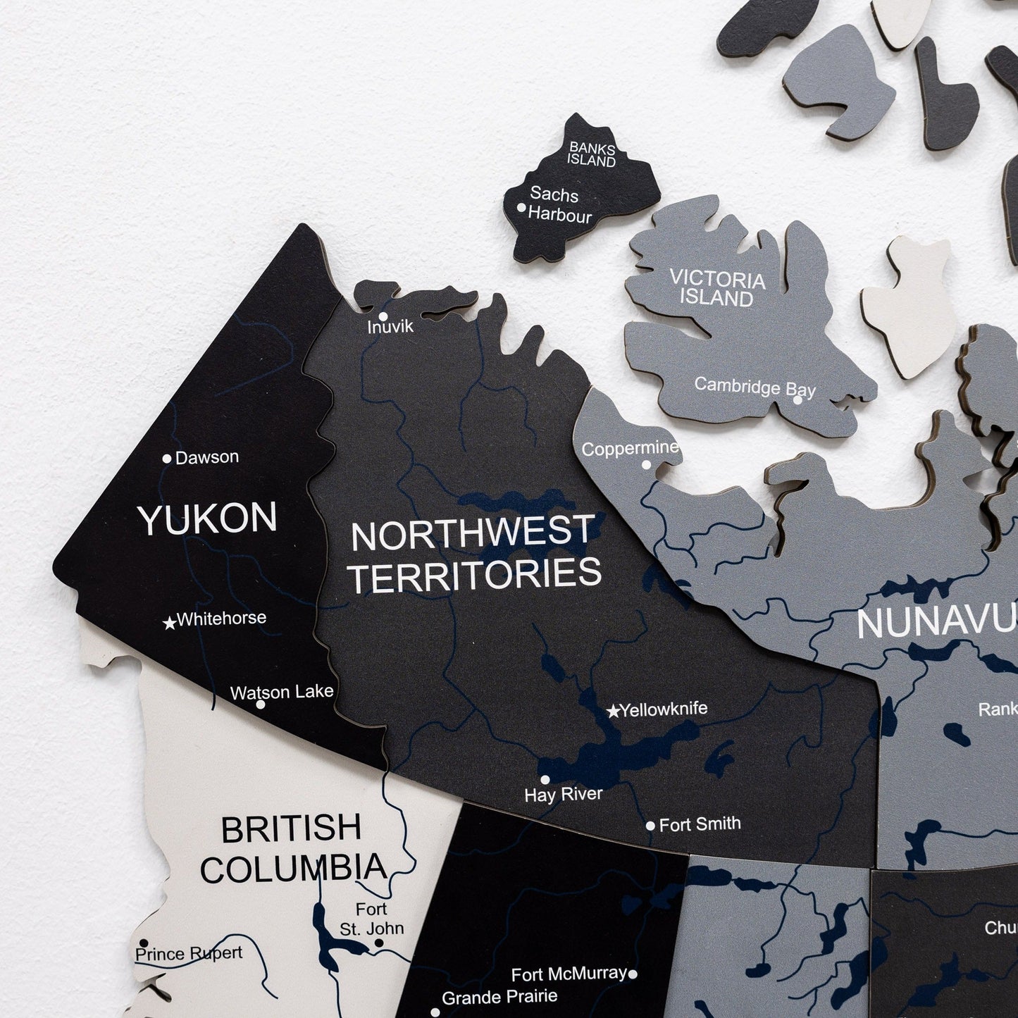 3D Wooden Map of Canada – Nordik