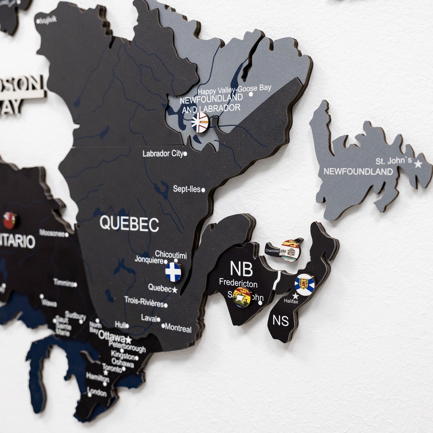 3D Wooden Map of Canada – Nordik