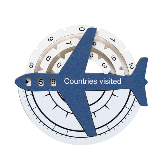 Travel Tracker 3D Colored Wooden World Map – Cruise