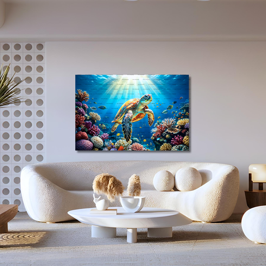 OCEAN TURTLE ACRYLIC WALL ART